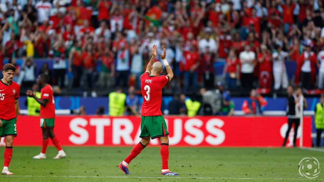 Pepe no jogo Portugal x Turquia do Euro 2024