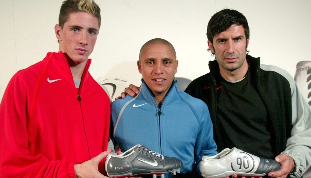 Torres Roberto Carlos Figo anúncio Nike Total 90