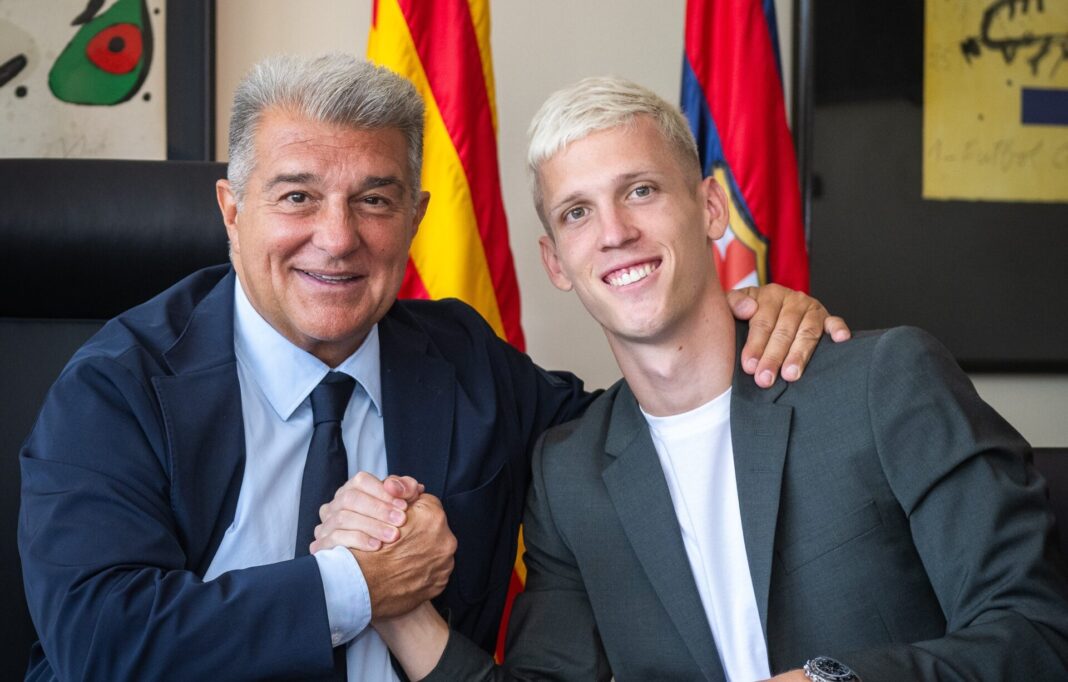 Dani Olmo e Joan Laporta