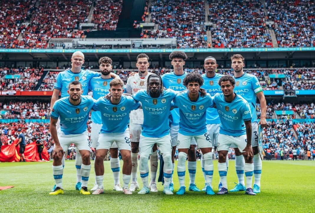 Jogadores do Manchester City