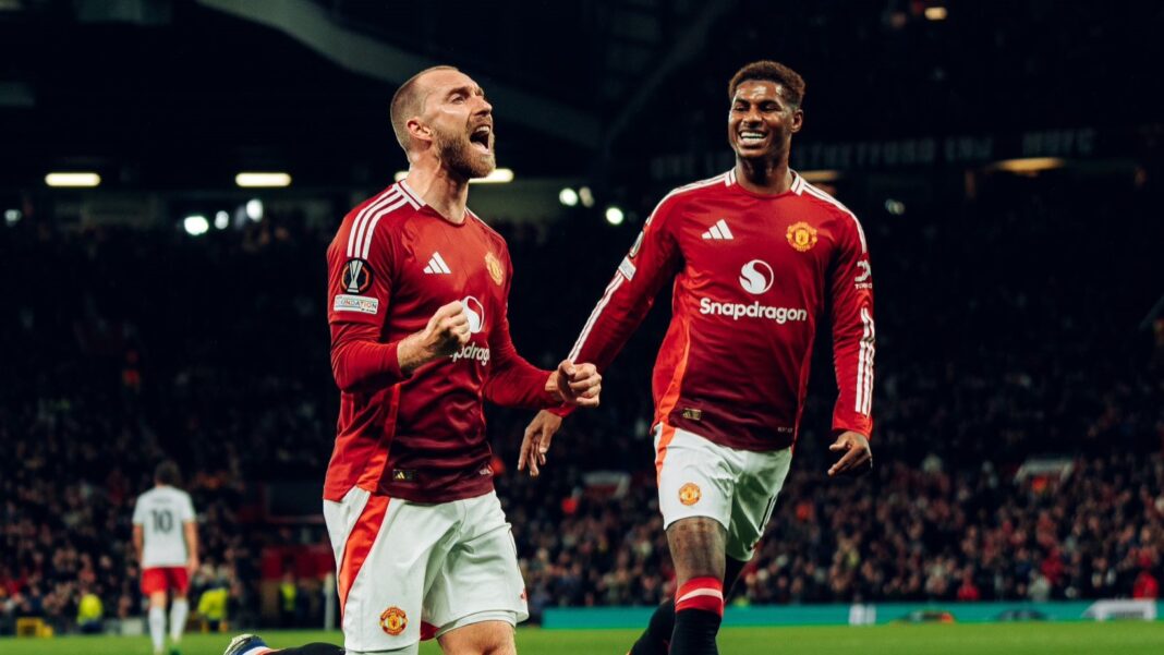 Christian Eriksen Marcus Rashford Manchester United