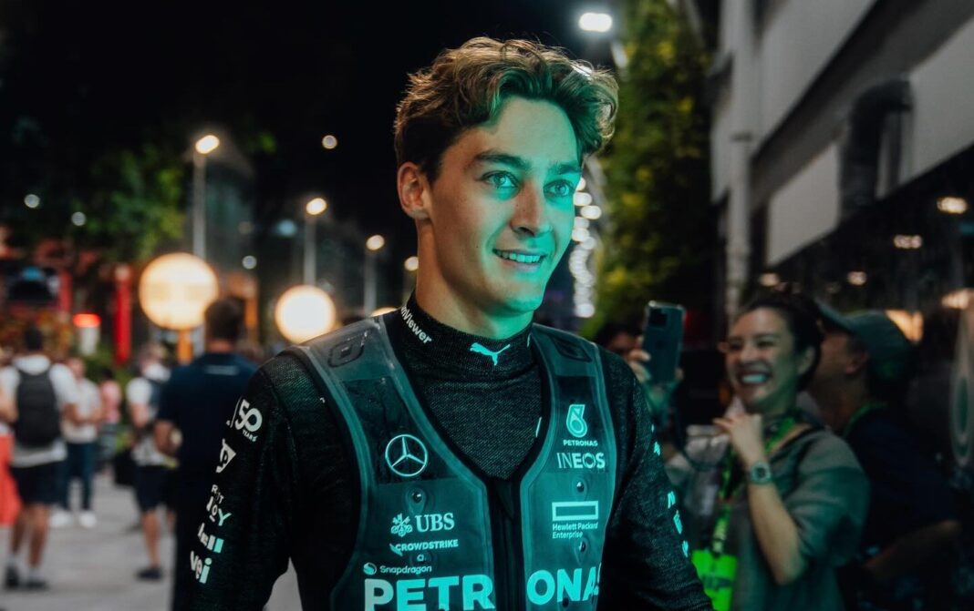 George Russell na Mercedes