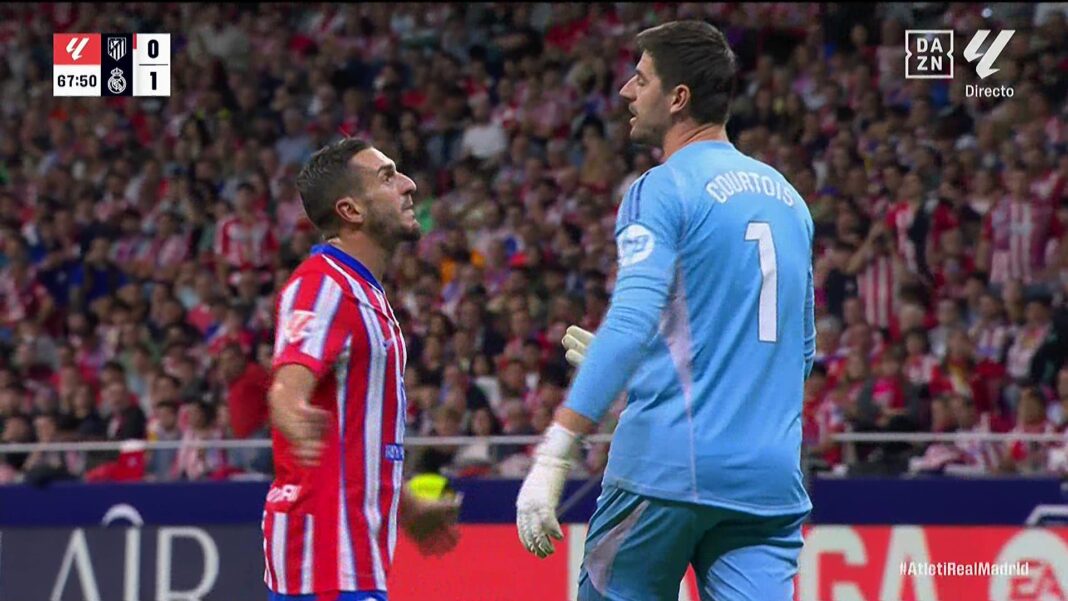 Koke Courtois Real Madrid Atlético Madrid