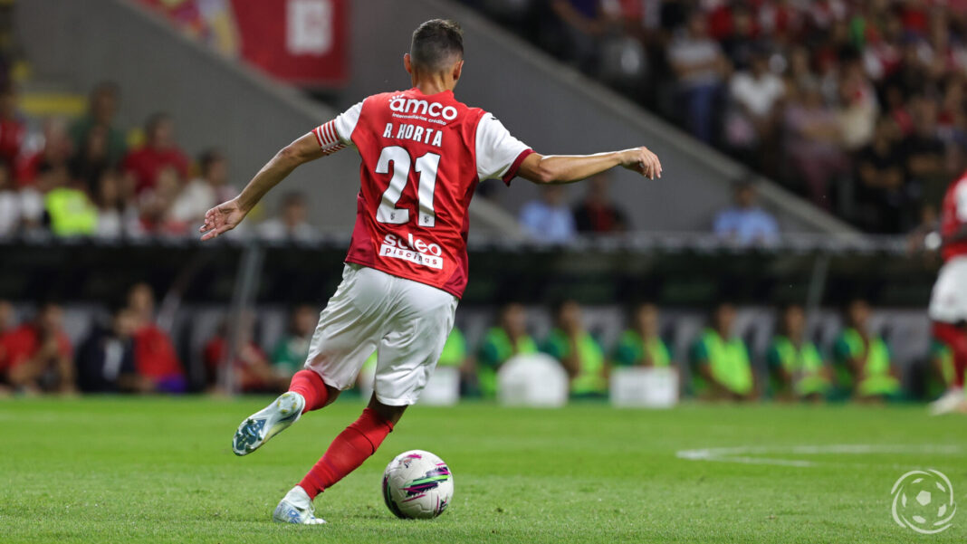 Ricardo Horta no SC Braga x Rapid Viena para a Liga Europa