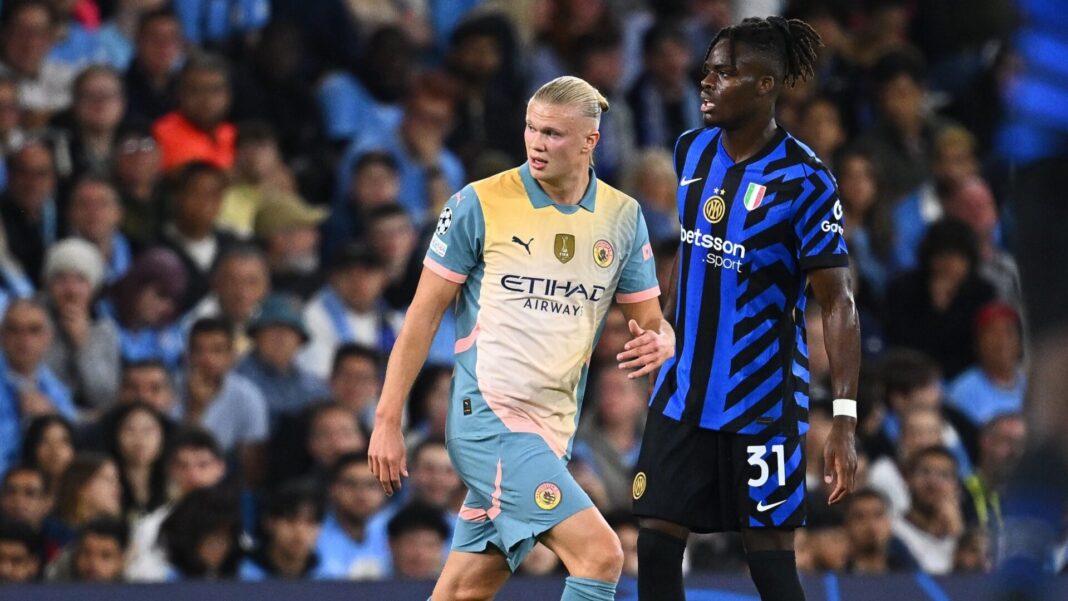 Yann Bisseck Erling Haaland Inter Milão Manchester City