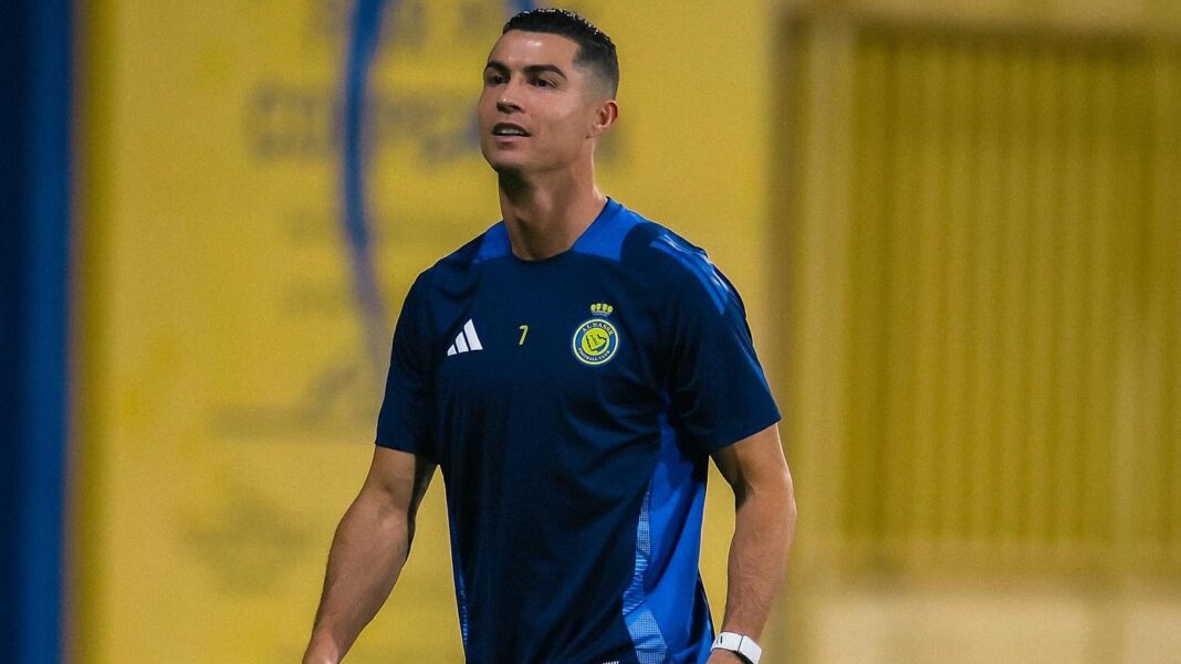 Cristiano Ronaldo a treinar pelo Al Nassr