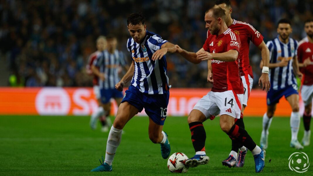 Nico González FC Porto Christian Eriksen Manchester United